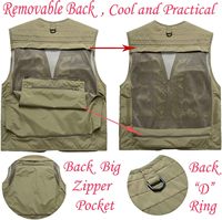 Gilet de pêche léger pour l'extérieur, gilet de travail, gilet de safari, gilet de voyage, veste cargo multi-poches, gilet de journaliste