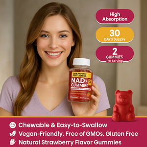 OEM/ODM NAD + Resvératrol Berbérine Biotine Collagène Cheveux Peau Ongles Supplément Articulation Kératine Zinc Vitamine K D Gommes - Product Image 4