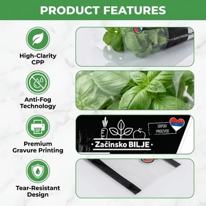 Sac à légumes en forme de trapèze en CPP de qualité alimentaire avec trous de ventilation, manchon à laitue imprimé sur mesure, fournisseur - Product Image 3