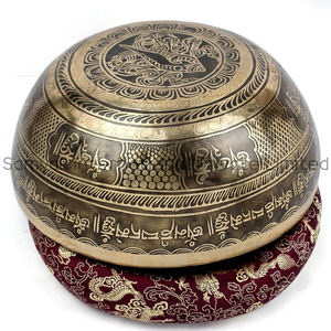 Cuenco Tibetano Grande con Arte del Señor Buda, Sonido Profundo para Yoga, Meditación y Terapia de Sonido - Product Image 3