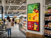 Écran d'affichage numérique intelligent mural de 32 pouces, écran publicitaire Android, écran LCD pour magasin de détail