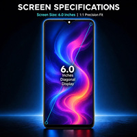 Écran de remplacement d'usine compatible avec OPPO A1k CPH1923 Realme C2 6,1 pouces 720 x 1560 HD+ Écran tactile LCD