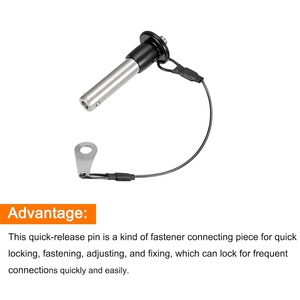 Perni di bloccaggio a sfera all'ingrosso, 304 in acciaio inox con impugnatura a pulsante di bloccaggio a scatto rapido con filo da 24cm - Product Image 3