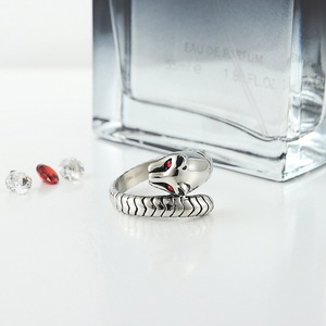 yunnique Stainless Steel <b>Cat</b> <b>Ring</b> Red Eyes Men's Animal Zodiac Jewelry Gift Style - Product Image 3