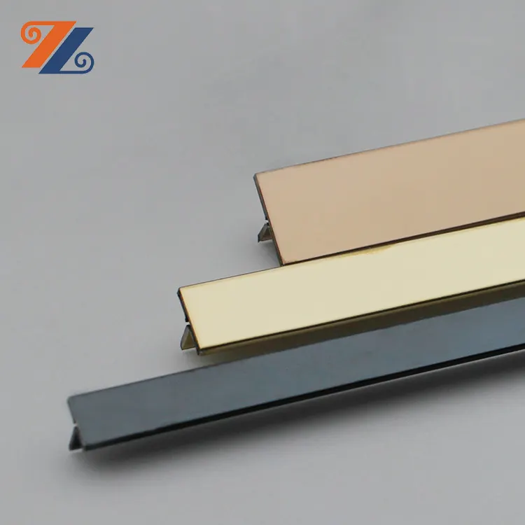 201 304 316 зеркальная черная зеркальная Золотая зеркальная розовая Золотая нержавеющая сталь T профиль матовая стальная окантовка полоса