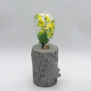 Quand le jaune tendre de printemps rencontre la lumière extérieure en béton LED avec du <span class=keywords><strong>jasmin</strong></span> artificiel jaune - Product Image 4