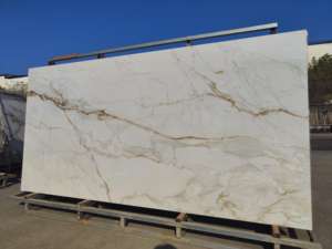 แผงผนังที่อยู่อาศัย/กระเบื้องปูพื้นห้องนั่งเล่นขนาดใหญ่แผ่นหินเผาสีขาว1600*3200 - Product Image 3