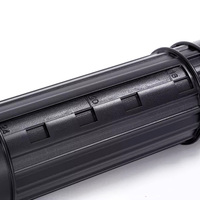 Foska Durable Dur PE Plastique Portable Noir Argent Blueprint Support De Stockage Tube avec Design Extensible De 64.5cm à 110cm