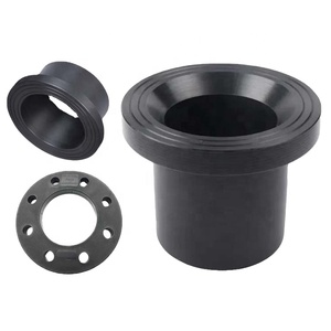 Nhà máy trực tiếp iso4427 HDPE phụ kiện đường ống nước mông Fusion nhựa mặt bích stub End hệ thống ống nước PE Vật liệu hàn kết nối - Product Image 1