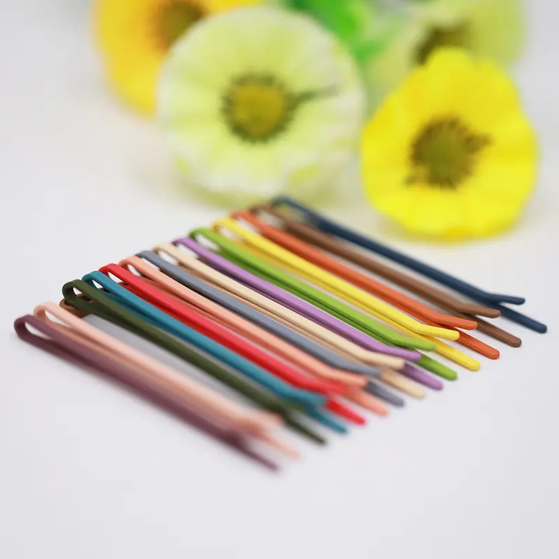 FINE QUALITY Cute Colored Metal Hair Bobby Pins For Girls Kids Decorative