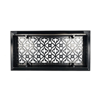Grille de ventilation de plafond en aluminium décorative et ornée, à lamelles réglables, pour la ventilation commerciale CVC, fabrication sur mesure en usine