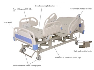 <span class=keywords><strong>Cama</strong></span> Médica de Alta Calidad JIEDE JD-C03 con Tres Funciones, <span class=keywords><strong>Respaldo</strong></span>/Altura de Rodilla/Pierna Ajustable, Capacidad de 260 kg, ISO9001 - Product Image 2