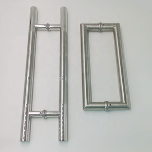 Acero inoxidable 201 304 316 Puerta corredera Ducha Manijas de puerta de vidrio Fábrica Personalizada Pulido Negro Oro Tiradores de tubo redondo - Product Image 5