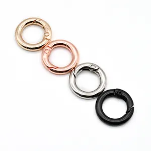 Wholesale Custom Colors Size Handbag Key Ring Metal Spring O Ring Clasp Buckle