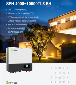 ระบบโซลาร์ไฮบริด Growatt 10kW พร้อมแบตเตอรี่ Growatt SPH4KT~10KT - Product Image 3