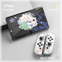 Coque personnalisée à faible MOQ pour Nintendo Switch OLED, en PC rigide pour la console et en TPU souple pour les Joy-Con, impression graphique sur mesure.