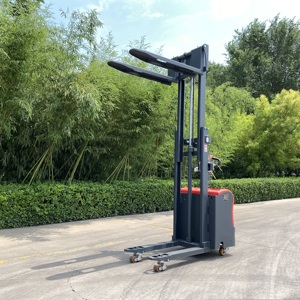 Máquina apiladora de transpaletas eléctrica directa de fábrica 1.5Ton 2Ton Carretilla elevadora para caminar Operación manual para venta al por menor - Product Image 4