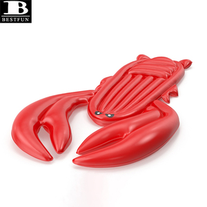 Jumbo Inflatable 3D tôm hùm hồ bơi đi xe-on <span class=keywords><strong>Float</strong></span> với cup chủ sở hữu & xử lý, PVC nước phòng chờ bè đảo nổi - Product Image 3