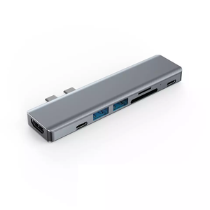 7-in-2 USB C HUB với hdtv-tương thích 4k <span class=keywords><strong>Thunderbolt</strong></span> USB Loại C Dock TF SD Đầu đọc thẻ PD 7 trong 1 loại C HUB - Product Image 2