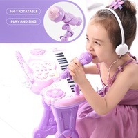 Samtoy 37Keys Multifunctional Intelligent Princess Musical Instrument Piano Toy Electronic Organ for Kids
