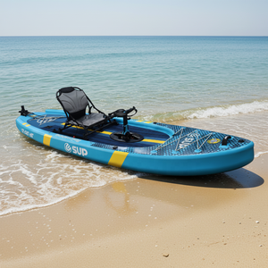 Bote Inflable SUP de Doble Cámara con Pedales y Control Manos Libres, Certificado CE, Kayak para Pesca, Deportes Acuáticos y <span class=keywords><strong>Surf</strong></span> - Product Image 1