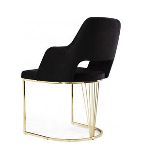 <span class=keywords><strong>Chaise</strong></span> de Restaurant en acier inoxydable doré de haute qualité, <span class=keywords><strong>chaise</strong></span> de salle à manger en velours pour hôtel, Restaurant, maison - Product Image 3
