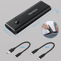Portable USB 3.1/3.2 Gen 2 Support 2230 2242 2260 2280 SSD Taille m.2 Boîtier de lecteur à semi-conducteurs pour ordinateur PC Mac