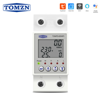 Disjoncteur intelligent TOMZN 63A 220V Smartlife TUYA WIFI avec compteur d'énergie, minuterie, protection contre les surtensions, les surintensités et les fuites de courant TOMPD-63WIFI G545
