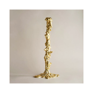 Vaisselle en aluminium doré bougeoir pour mariage Table centres de table décor 2023 nouveau Design aluminium bougie pilier titulaire - Product Image 1