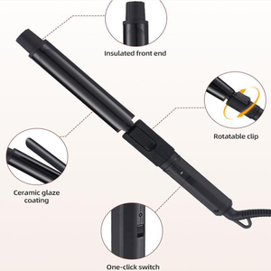 Styler capillaire rotatif de haute qualité 43w 210 °   <span class=keywords><strong>Appareil</strong></span> de lissage et de bouclage à chaleur constante, utilisable sur <span class=keywords><strong>cheveux</strong></span> humides ou secs, avec rouleaux multi-tailles de 0,75 à 1,10 pouces - Product Image 6