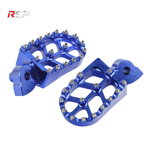 Reposapiés de Aluminio CNC para Motocicleta Todoterreno, <span class=keywords><strong>con</strong></span> Pernos de Acero, Plataforma Ancha Anodizada, Juego de Reposapiés para Motocross Enduro - Product Image 6