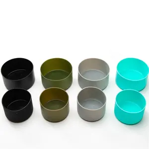 Promotie silicone cup mouwen water fles siliconen onderkant mouw covers met 12 kleuren te kiezen