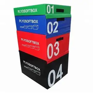 เพาะกายโฟมกระโดดกล่องหนังนุ่มโฟมกระโดด <span class=keywords><strong>Plyo</strong></span> กล่อง - Product Image 1