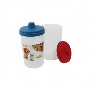 Contenitore per cibo per animali Yommy 14cm x 24cm con coperchio per cani e gatti - Product Image 1