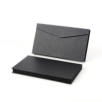 Etui pour smartphone électronique réutilisable en cuir de luxe personnalisé coffret de présentation EVA couvercle à rabat magnétique boîte noire pour emballage