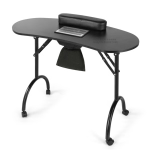 <span class=keywords><strong>Table</strong></span> de <span class=keywords><strong>manucure</strong></span> pliable portable avec collecteur de poussière, bureau à ongles professionnel avec repose-poignet pour salon de beauté et studio de <span class=keywords><strong>manucure</strong></span> - Product Image 2