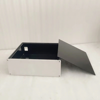 Boîtier d'amplificateur en alliage d'aluminium argenté, boîtier vide DIY, boîtier d'amplificateur numérique HiFi