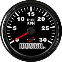 Tachometer GPS Tahan Air IP67 Baru 85mm 3000RPM dengan Instalasi Mudah untuk Mesin Diesel Kapal & Perahu
