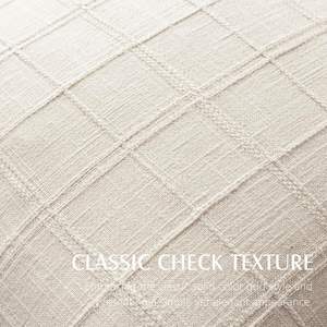 Premium Leinen Kissen bezüge BEIGE Textured Craft Ideal für moderne Home Sofa Schlafzimmer Add Elegant Touch - Product Image 6