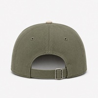 Gorra de Béisbol Bordada Personalizada, Informal, para Uniforme de Club, con Visera de Sarga de Algodón en Contraste y Correa Ajustable, Fabricada por OEM