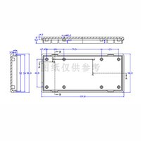 OEM ODM Fabrication de bricolage personnalisée Matériau ABS Petit module d'alimentation noir pour circuit imprimé Boîtier de jonction en plastique Boîtier de commande Boîtier