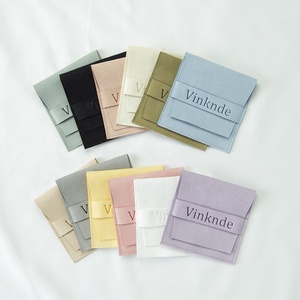 8*8cm Colorful Jewelry Packaging Wedding Favors Ring Bags Jewellery Product Cosmetic <b>Envelope</b> Packaging Pouch - Product Image 1