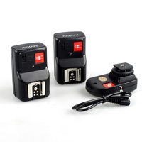 Déclencheur de flash sans fil universel PT-04GY à 4 canaux, 1 émetteur et 2 récepteurs, vente en gros