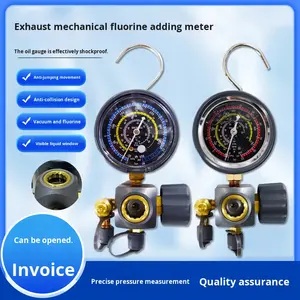 Manômetro de Pressão para Refrigeração Saeheng R22/R32/R134, Óleo de Escape para Refrigeração, Manômetro de Ar Condicionado, Peças de Refrigeração 1 - Product Image 5