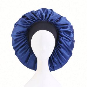 Wholesale Custom Logo Adjustable Hair <b>Accessories</b> Turbans Night Cap Wide Band Beauty Satin Salon Cap Extra Cycling Party <b>Beach</b> - Product Image 2