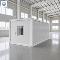 Maison préfabriquée modulaire isolée, démontable, mobile, résistante au vent et à la pluie, à assemblage rapide, en kit de 20 pieds