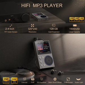 Lecteur MP3 haute résolution HiFi de 2,4 pouces, 16 Go en alliage de zinc avec audio DSD sans perte pour audiophiles - Product Image 4