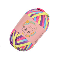 Fil de polyester 100% coloré teint pour le tissage de bricolage stocké pour la vente en gros Kit de matériaux similaires pour les chapeaux de tapis de Style Hyuna