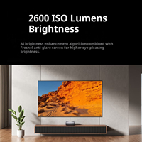 Projecteur laser JMGO O3 PRO à ultra courte focale, 2600 lumens ISO, projecteur 4K, Smart TV, mini projecteur intelligent pour le bureau et la maison