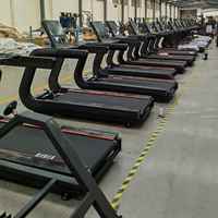 Équipement de gymnastique Prix de gros 9100 Machine en cours d'exécution avec écran LCD Tapis roulant commercial